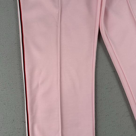 Vtg 80s Adidas Track Pants Large Pink Straight Leg Draw String Elastic Waist‎ - Picture 6 of 16
